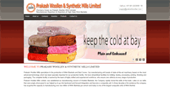 Desktop Screenshot of prakashwoollen.com